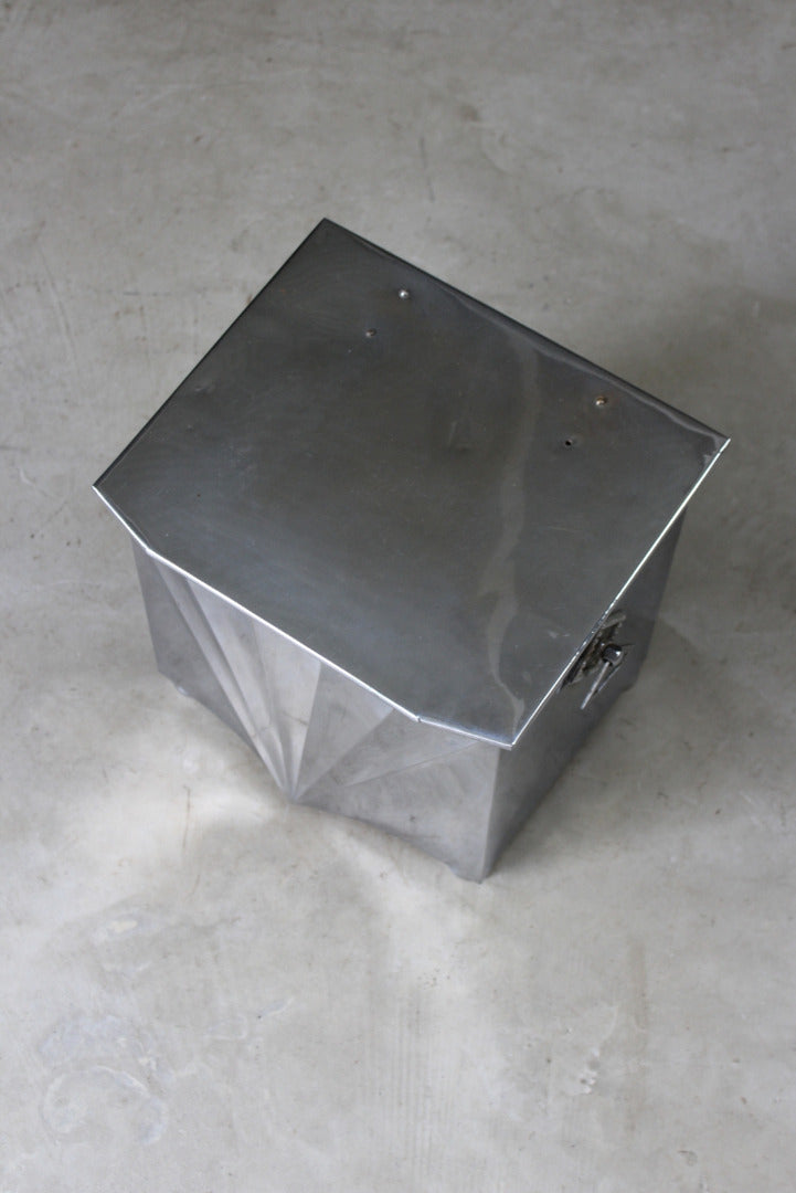 Art Deco Chromium Coal Bucket - Kernow Furniture