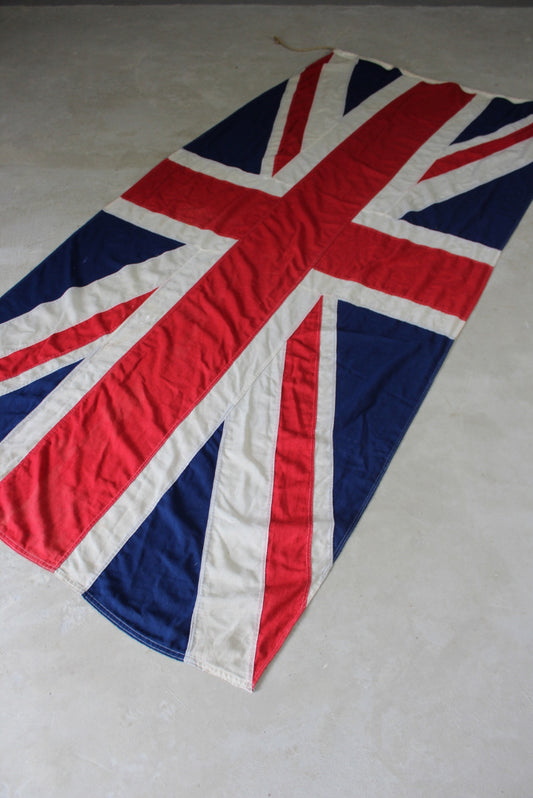 Large Vintage Union Jack Linen Flag - Kernow Furniture