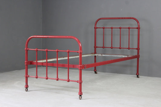 Victorian Single Metal Bed Frame - Kernow Furniture