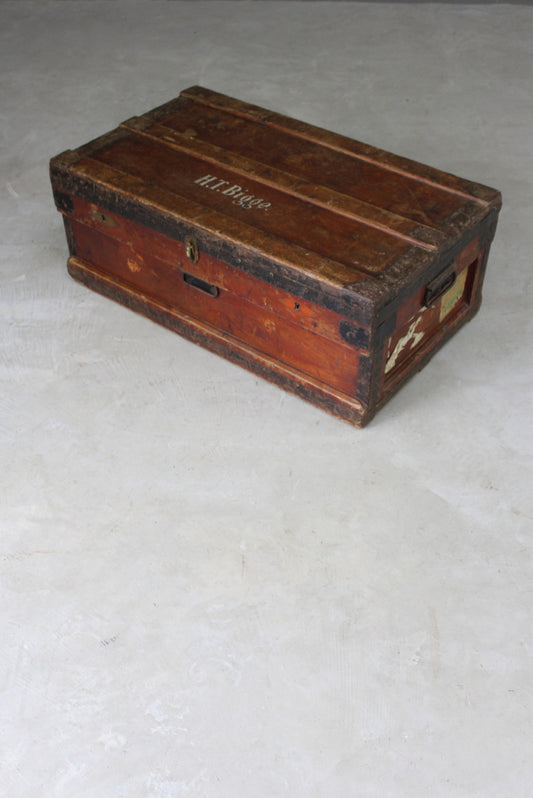 Zinc Lined Travel Trunk - Kernow Furniture