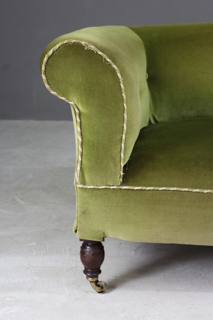 Small Green Chesterfield Sofa - Kernow Furniture