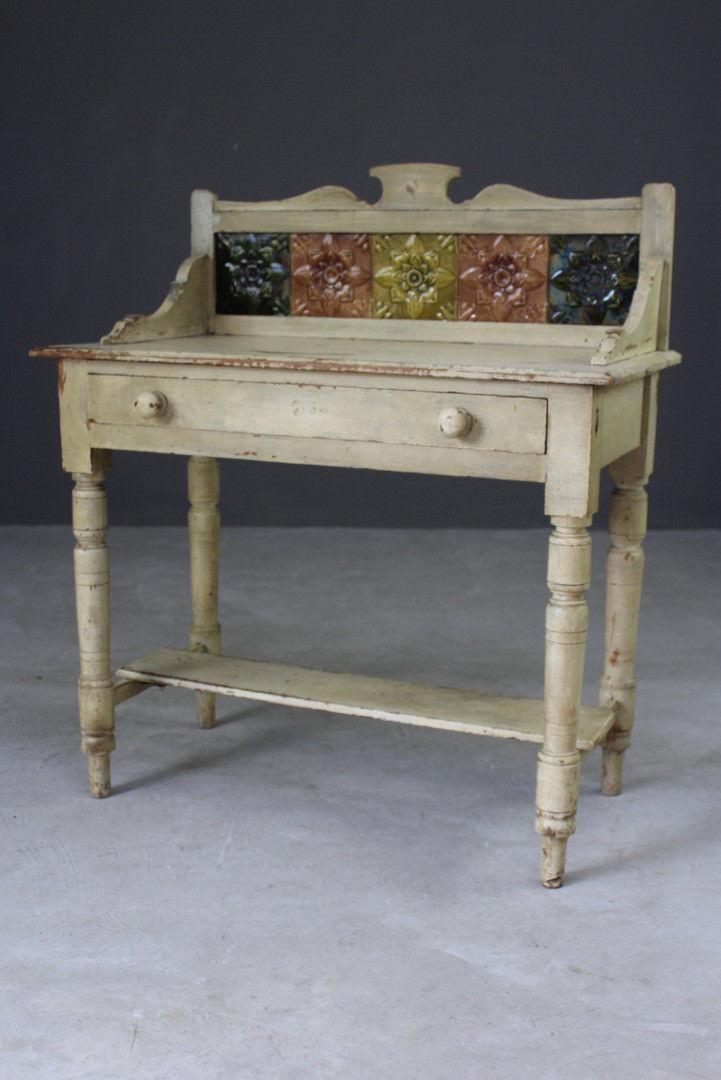 Victorian Painted Pine Washstand - Kernow Furniture