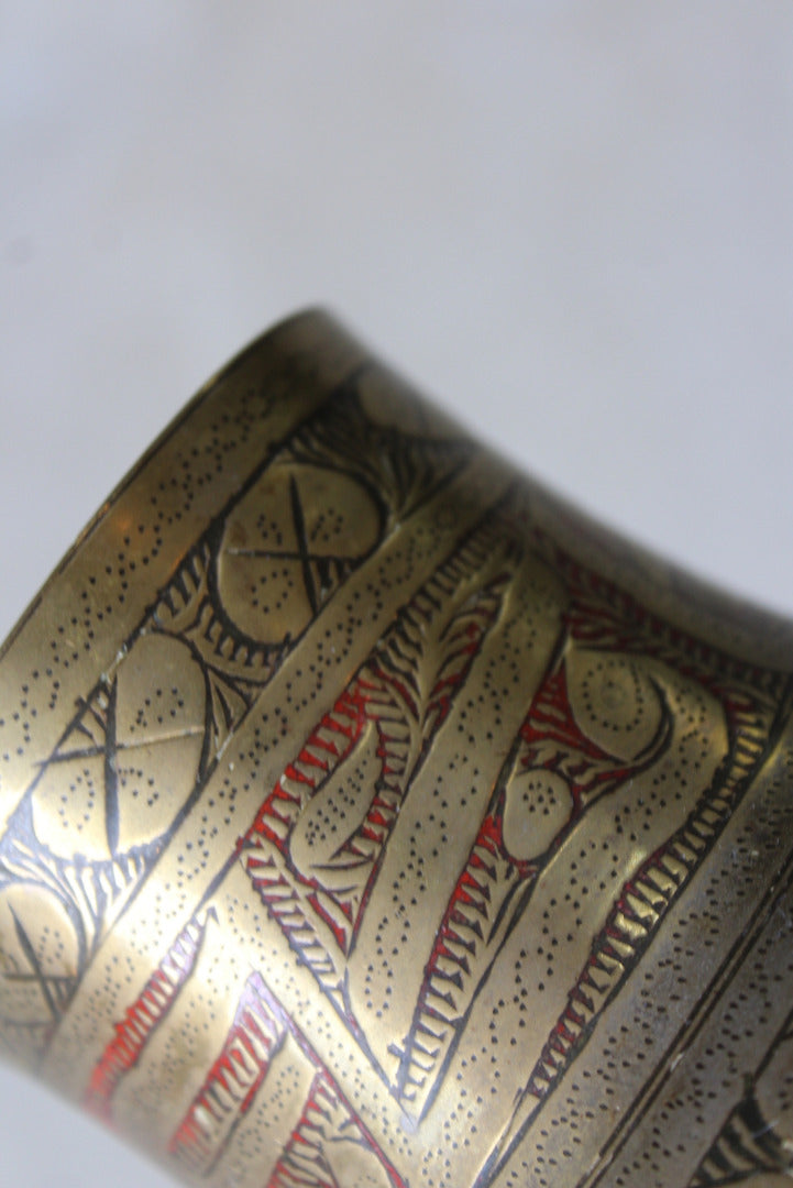 Indian Brass Vase - Kernow Furniture