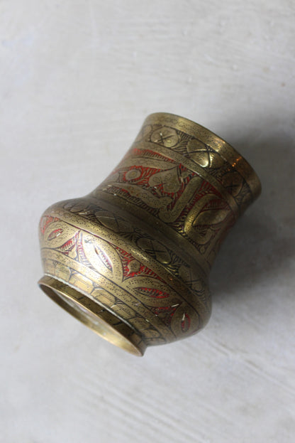 Indian Brass Vase - Kernow Furniture