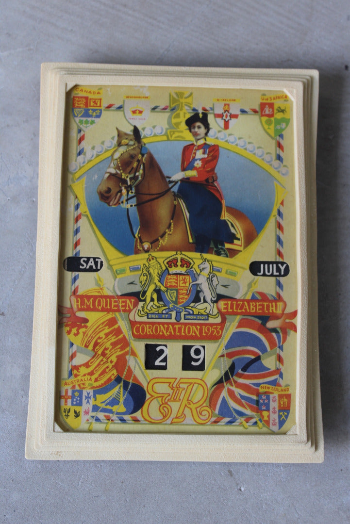 Commemorative Coronation Perpetual Calendar - Kernow Furniture