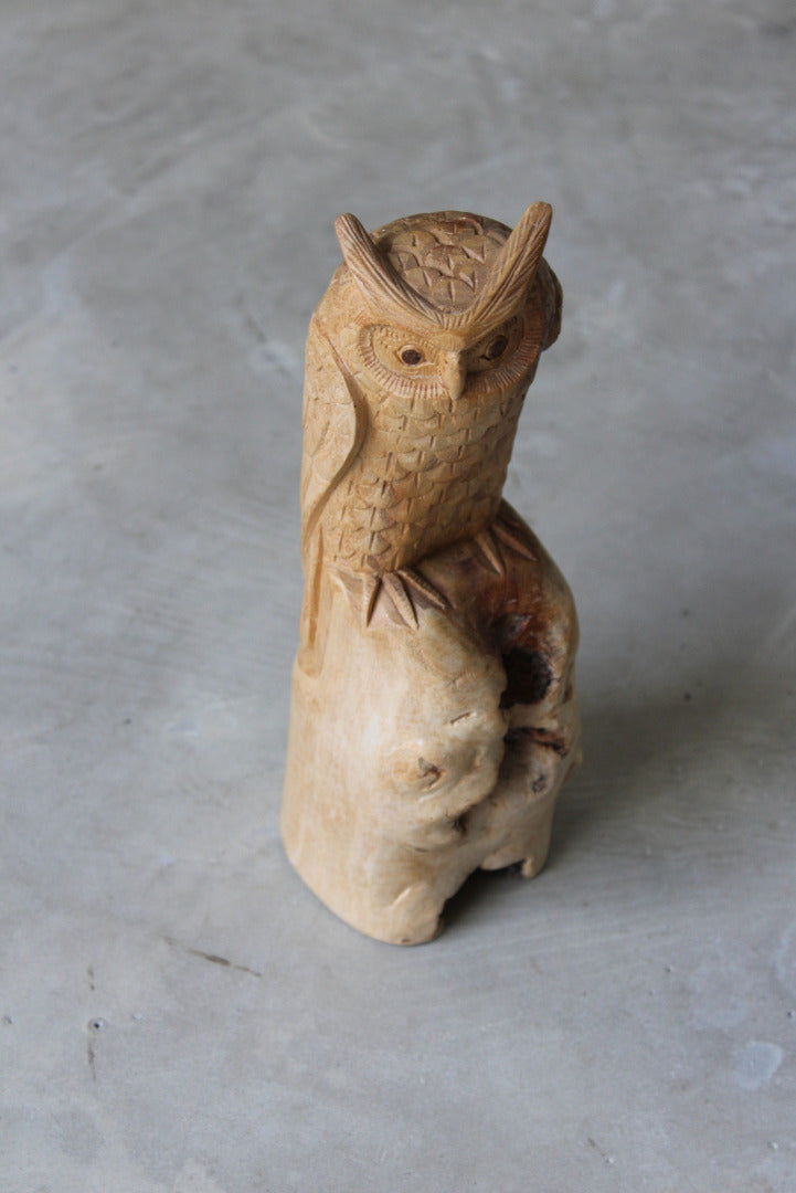 Carved Owl Ornament - Kernow Furniture