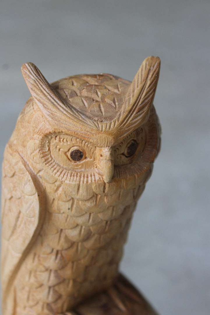 Carved Owl Ornament - Kernow Furniture