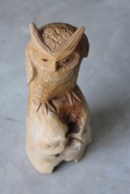 Carved Owl Ornament - Kernow Furniture