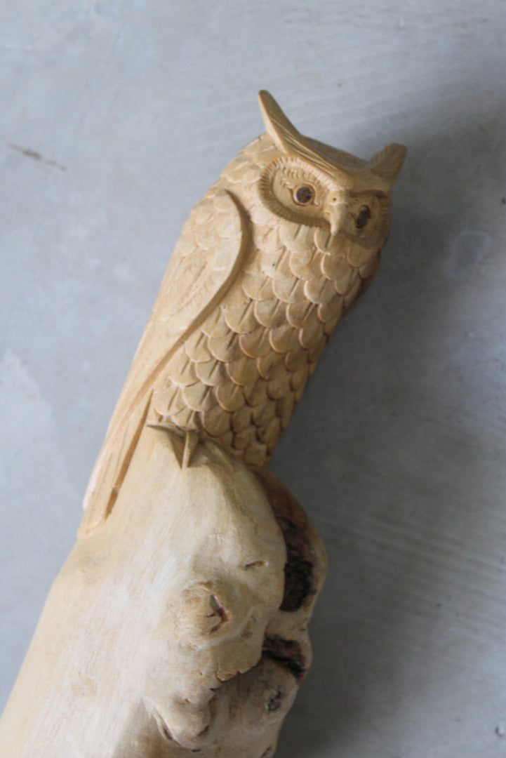 Carved Owl Ornament - Kernow Furniture