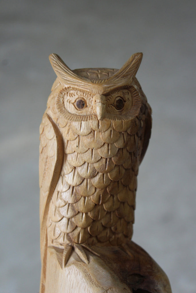 Carved Owl Ornament - Kernow Furniture