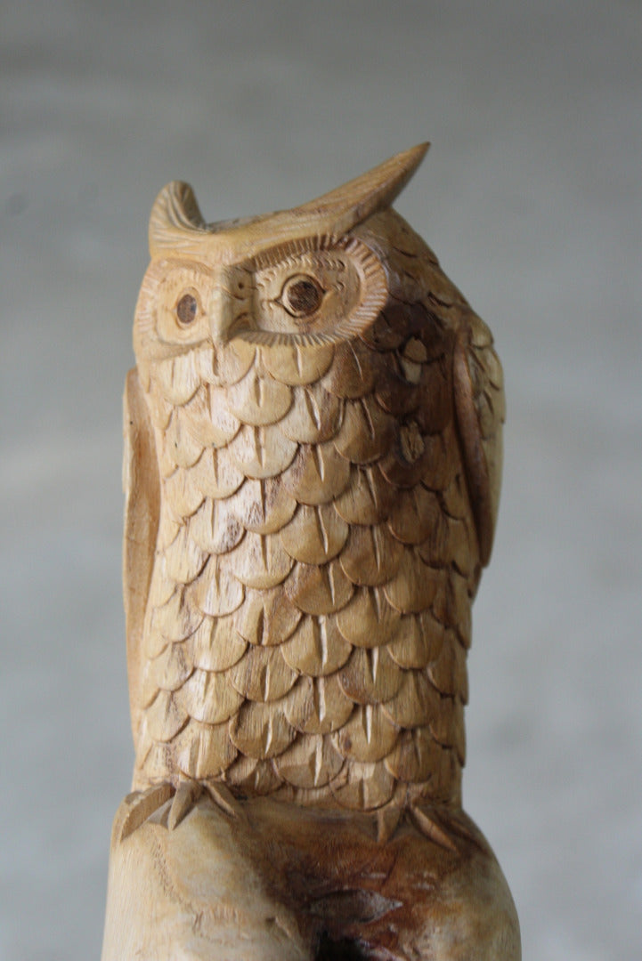 Carved Owl Ornament - Kernow Furniture