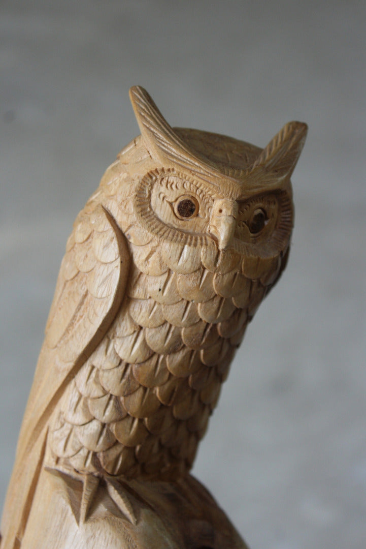 Carved Owl Ornament - Kernow Furniture