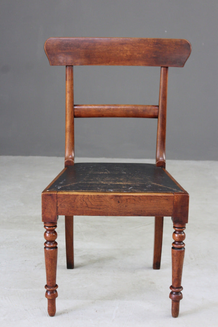 Single Antique Mahogany Bar Back Dining Chair - Kernow Furniture