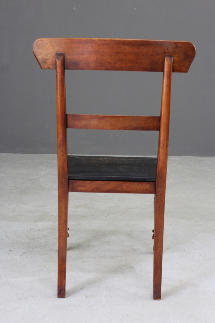 Single Antique Mahogany Bar Back Dining Chair - Kernow Furniture