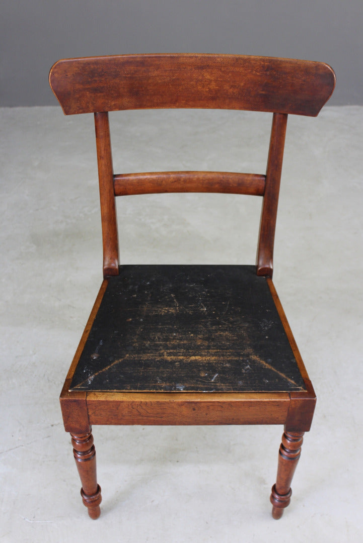 Single Antique Mahogany Bar Back Dining Chair - Kernow Furniture