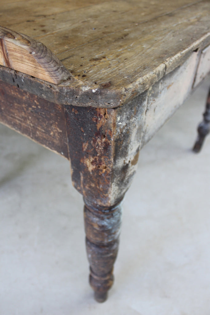 Rustic Pine Table Washstand - Kernow Furniture