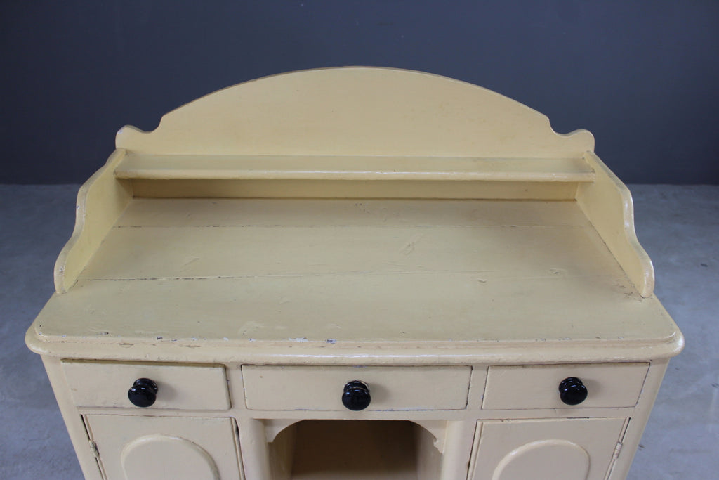 Antique Painted Pine Sideboard - Kernow Furniture