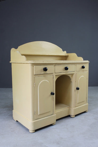 Antique Painted Pine Sideboard - Kernow Furniture