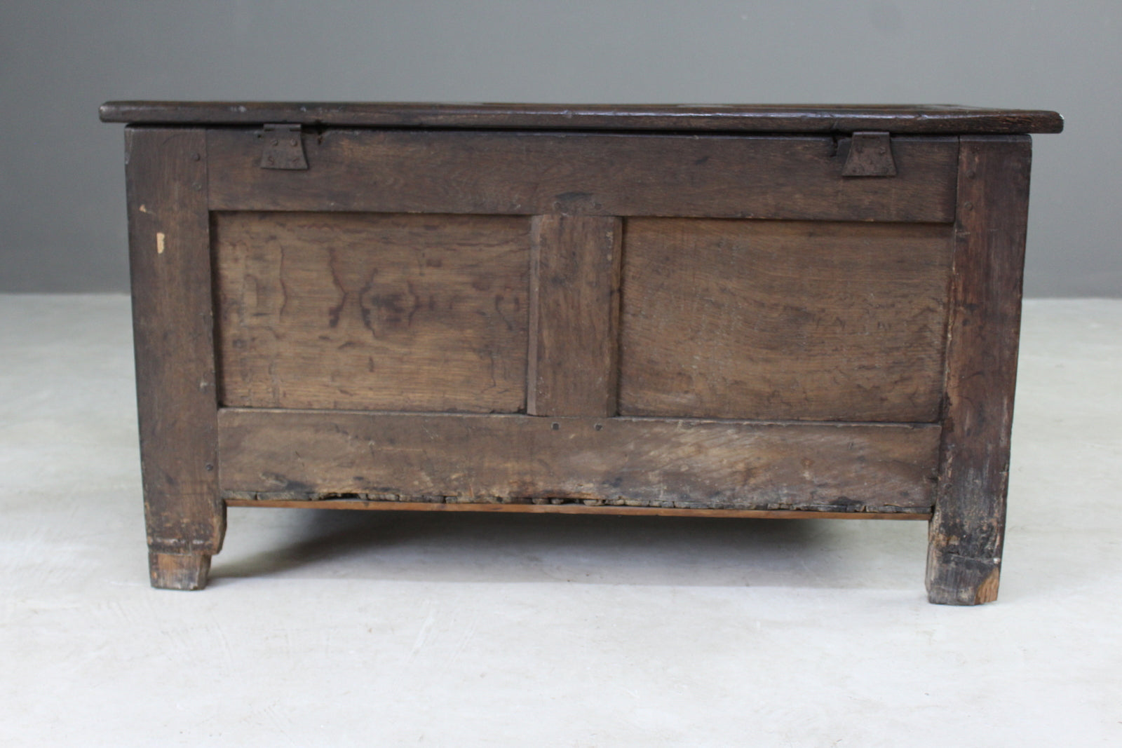 Antique Carved Oak Coffer - Kernow Furniture