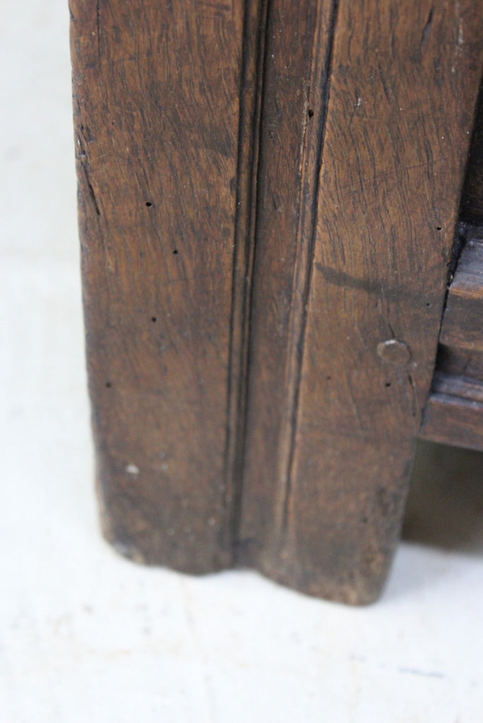 Antique 17th Century Charles II Oak Chest - Kernow Furniture