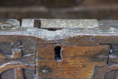 Antique 17th Century Charles II Oak Chest - Kernow Furniture