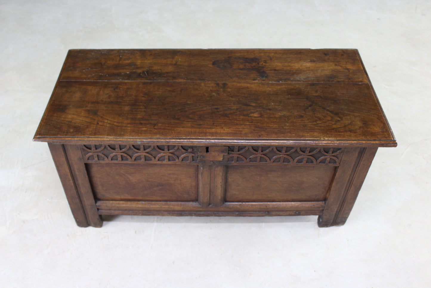 Antique 17th Century Charles II Oak Chest - Kernow Furniture