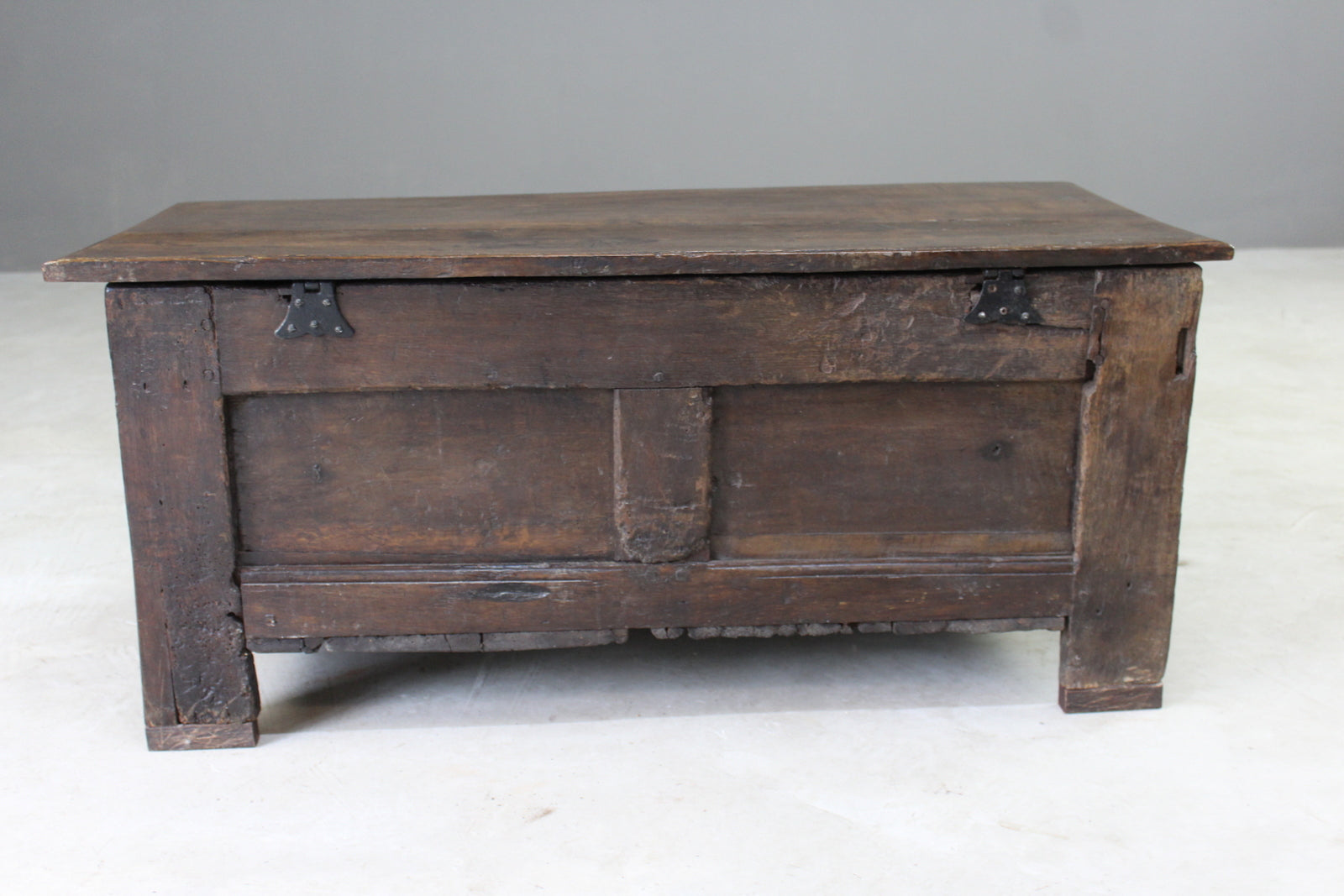 Antique 17th Century Charles II Oak Chest - Kernow Furniture