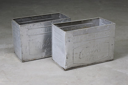 Pair Walls Aluminium Tubs - Kernow Furniture