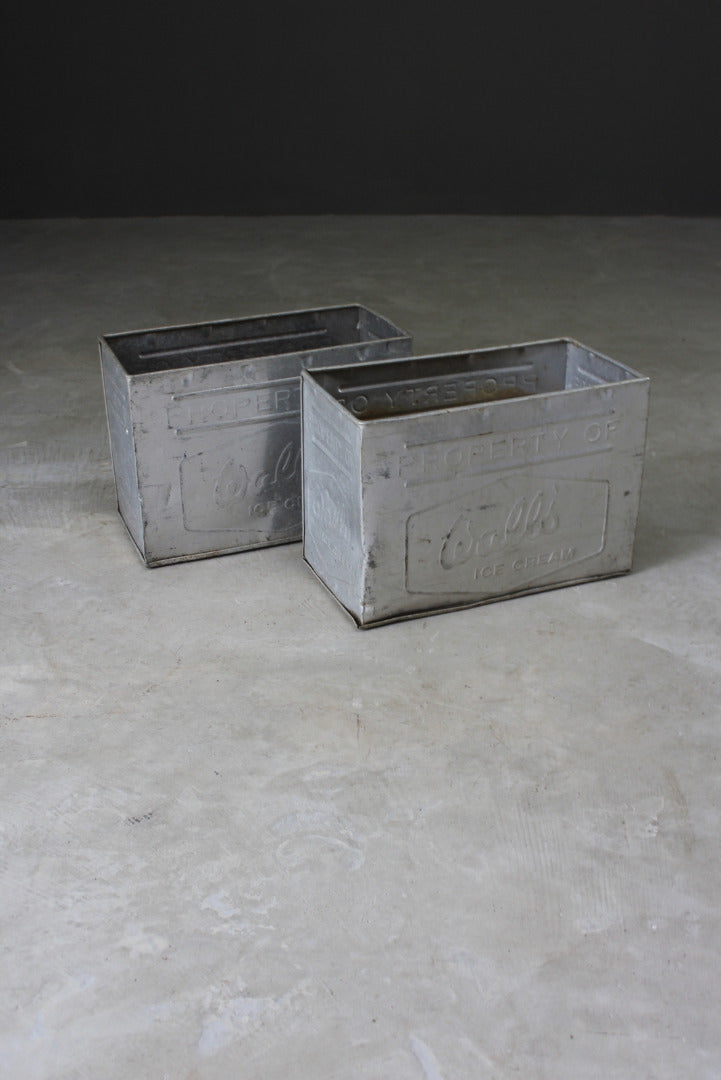 Pair Walls Aluminium Tubs - Kernow Furniture