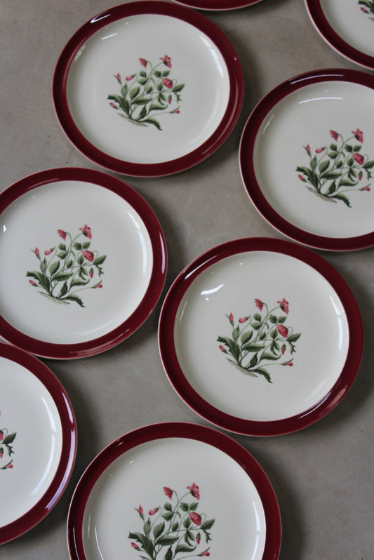 10 Wedgwood Mayfair Plates - Kernow Furniture