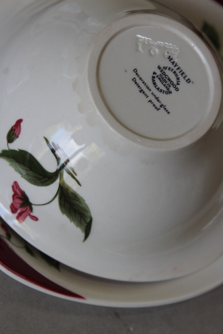 6 Wedgwood Mayfield Bowls & Saucers - Kernow Furniture