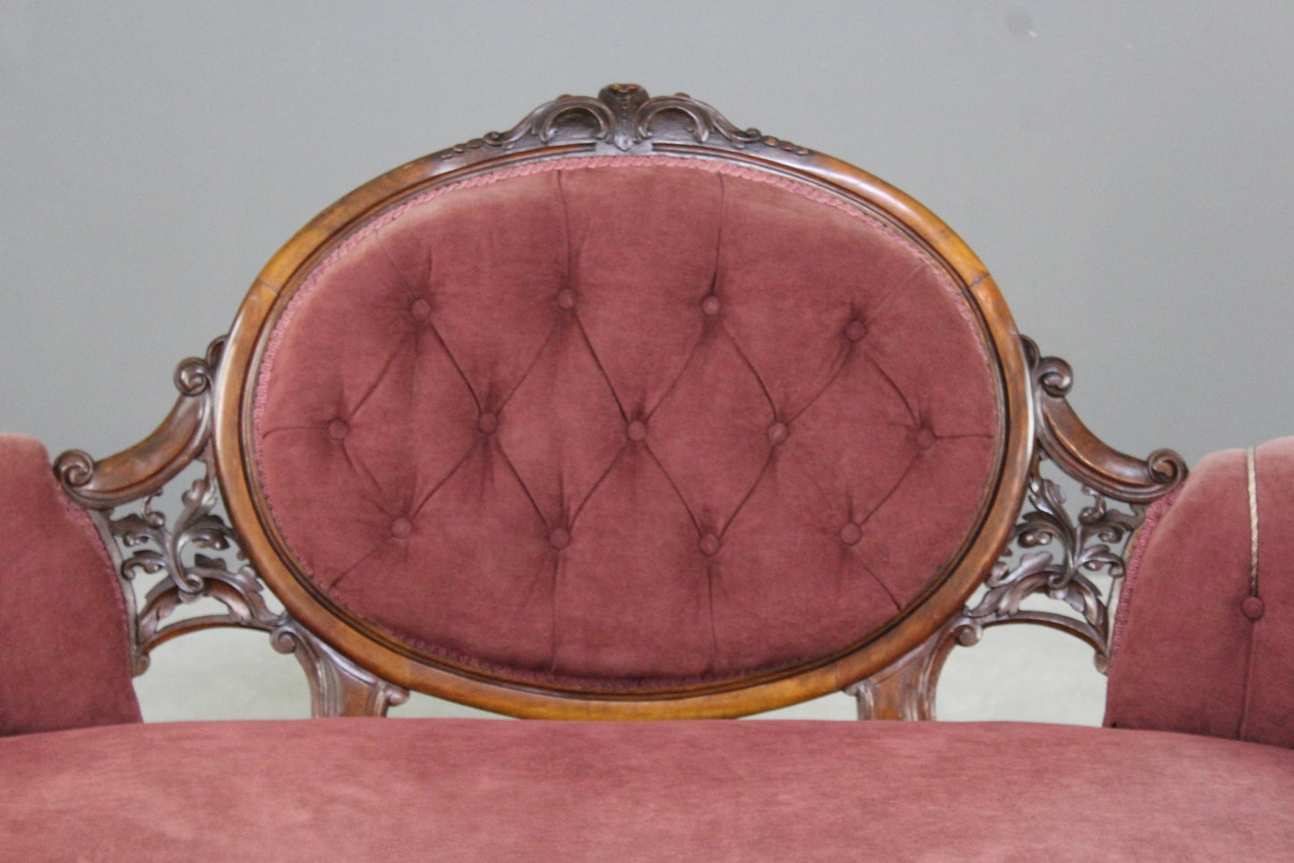 Antique Victorian Mahogany Settee - Kernow Furniture