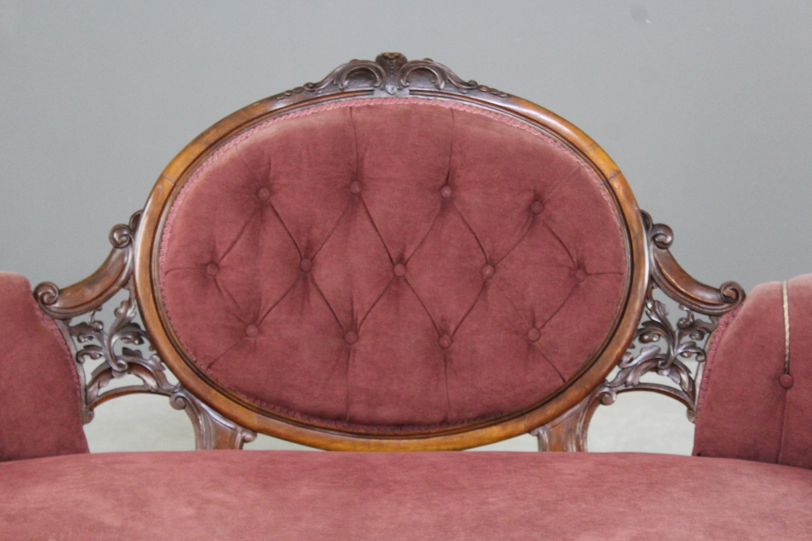 Antique Victorian Mahogany Settee - Kernow Furniture