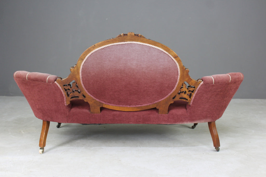 Antique Victorian Mahogany Settee - Kernow Furniture