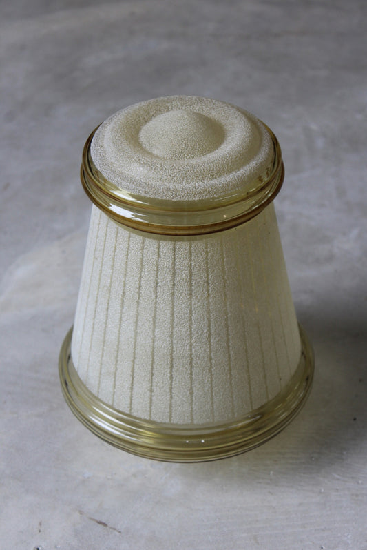 Vintage 1950s Glass Shade - Kernow Furniture