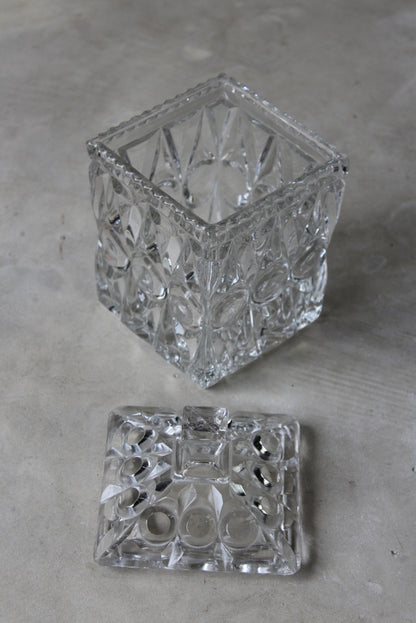 Square Glass Jar - Kernow Furniture