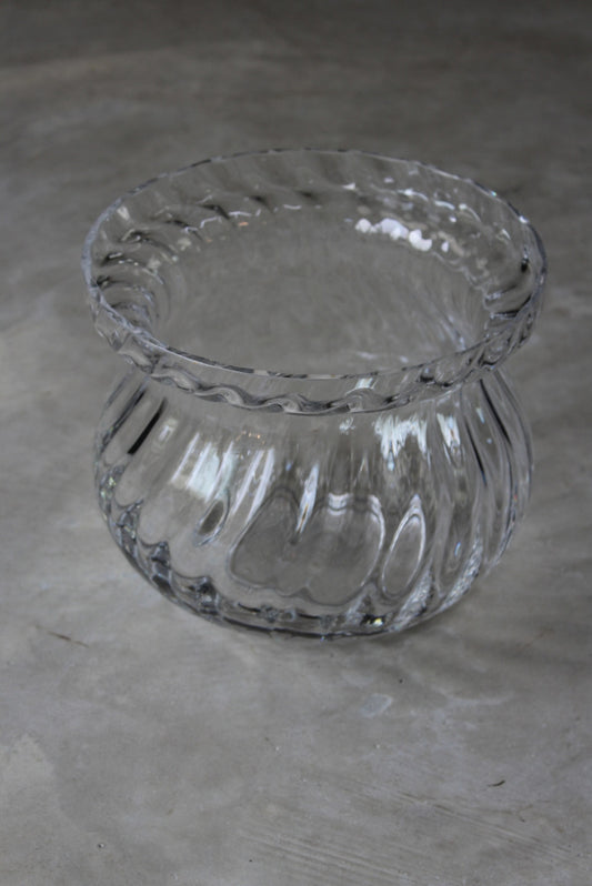 Large Glass Bowl Vase - Kernow Furniture