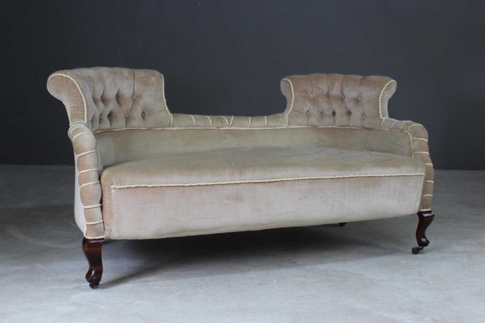 Victorian Scrolled End Sofa - Kernow Furniture