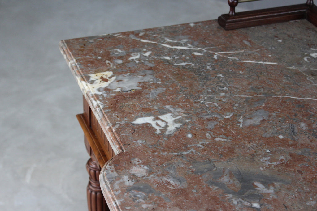 French Marble Top Side Table - Kernow Furniture