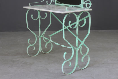 Vintage French Wrought Iron Washstand - Kernow Furniture