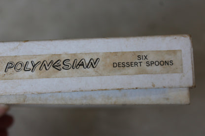 Viners Polynesian Dessert Spoons - Kernow Furniture