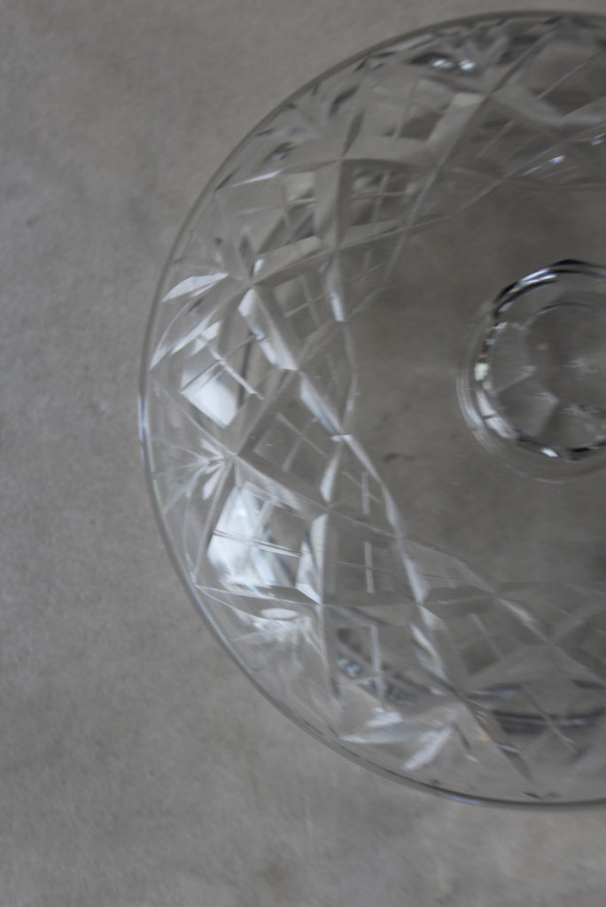 Cut Glass Dressing Table Pot - Kernow Furniture