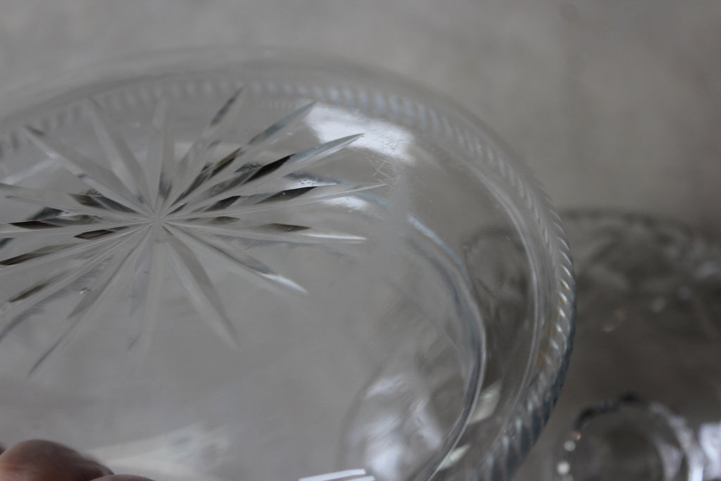 Cut Glass Dressing Table Pot - Kernow Furniture