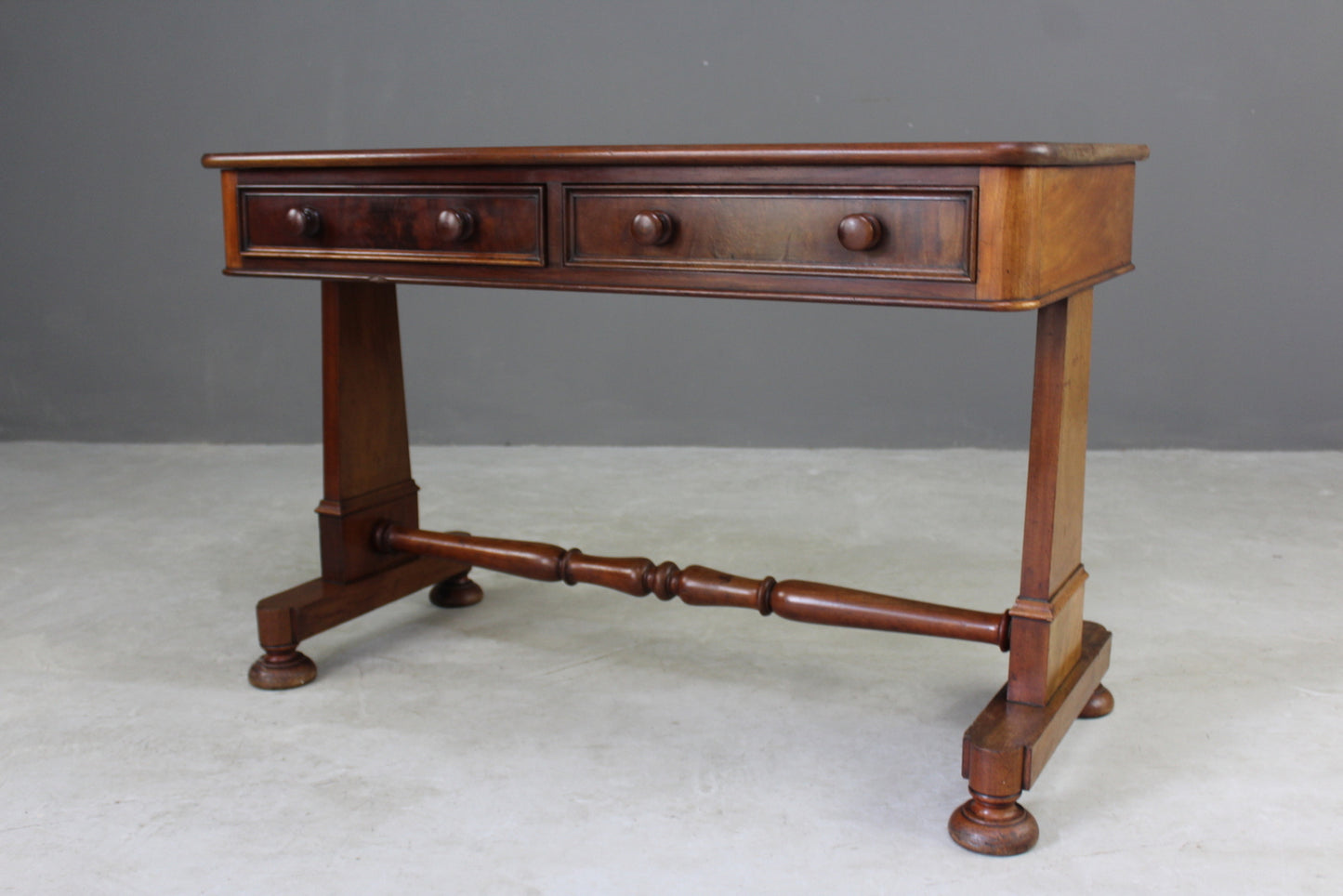 Antique Victorian Mahogany Writing Table - Kernow Furniture