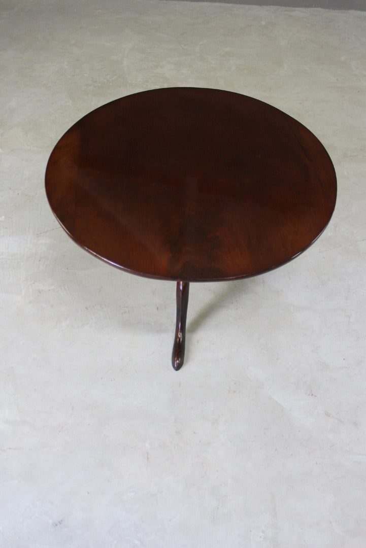 Antique Mahogany Round Coffee Table - Kernow Furniture