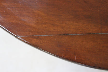 Antique Mahogany Round Coffee Table - Kernow Furniture