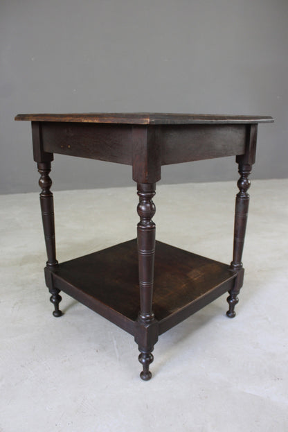 Carved Square Occasional Table - Kernow Furniture