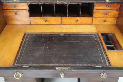 Georgian Mahogany Tambour Desk - Kernow Furniture