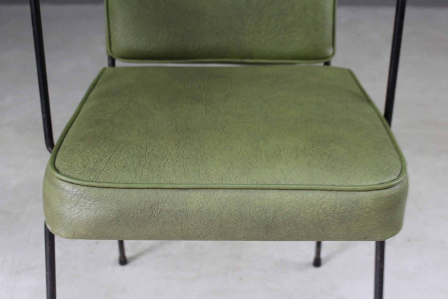 Retro Green Vinyl Office Chair - Kernow Furniture