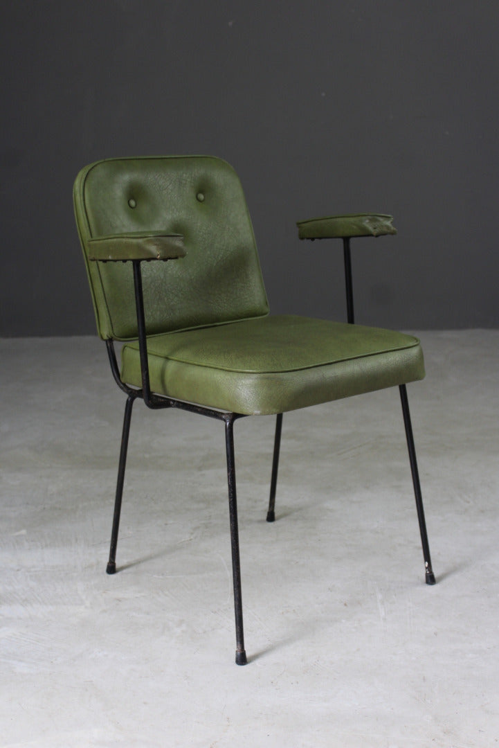 Retro Green Vinyl Office Chair - Kernow Furniture